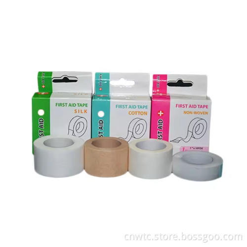 Direct Manufacturing of Hospital-Grade Sparadrape Silk Fabric Tape Rolls: Custom Sizes Available (1"x10yd, 2"x10yd, 3"x10yd)